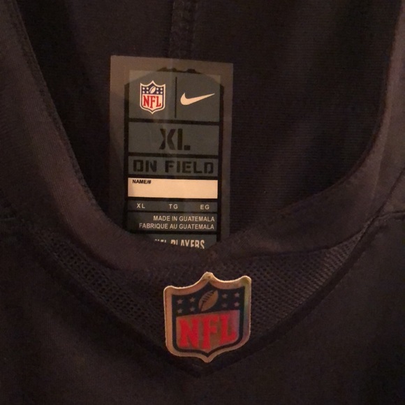 Nike Men's Chicago Bears Nick Foles #9 Navy Game Jersey Size XL - Picture 3 of 10